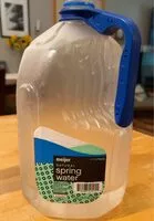 Mängden socker i Meijer natural spring water
