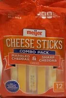 Mängden socker i Cheese Sticks Combo Pack Marbled Cheddar and Sharp Cheddar