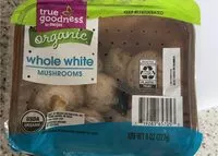 Mängden socker i Organic whole white mushrooms