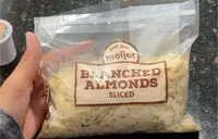 Mängden socker i Blanched Almonds Sliced