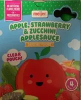 Mängden socker i Apple, strawberry, & zucchini applesauce