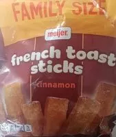 Mängden socker i french toast sticks, cinnamon