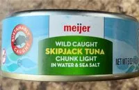 Mängden socker i Wild caught Skipjack tuna