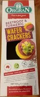 Mängden socker i beetroot and turmeric wafer crackers