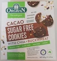 Mängden socker i Cacao sugar free cookies