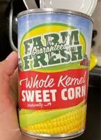 Mängden socker i Whole kernal sweet corn