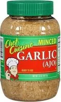 Mängden socker i Minced Garlic