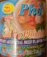 Mängden socker i Instant pho beef flavor paste