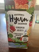 Mängden socker i hyvin sokeroimaton uuniomena jogurtti