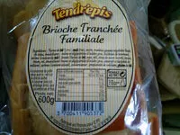 Mängden socker i Tendrépis Brioche tranchée Familiale