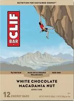 Mängden socker i Clif white chocolate macadamia nut bars