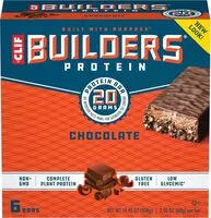 Mängden socker i Clif builder's chocolate protein bars