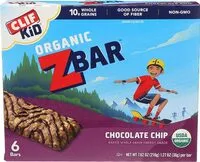 Mängden socker i Cliff bar Zbar org choc chip