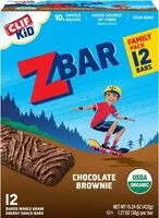 Mängden socker i Clif kid organic zbar chocolate brownie baked