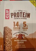 Mängden socker i Cliff Whey Protein Salted Caramel Cashee