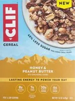 Mängden socker i Cliff honey and peanut butter cereal