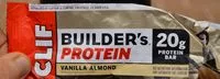 Mängden socker i Clif builders protein bars vanilla almond flavor protein ounce