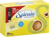 Mängden socker i No calorie sweetener packets