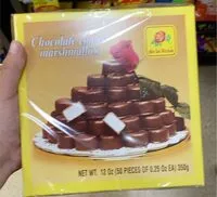 Mängden socker i Chocolate covered marshmellow and mazapan with