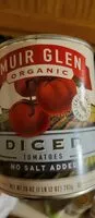 Mängden socker i Muir glen org diced tomatoes no salt