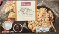Mängden socker i gourmet homestyle white cheddar in pipette macaroni and cheese