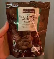 Mängden socker i Sinoly dipped almonds espresso