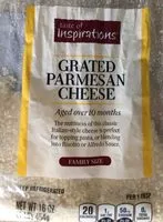 Mängden socker i Granted Parmesan Cheese