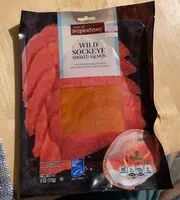 Mängden socker i Wild sockeye smoked salmon
