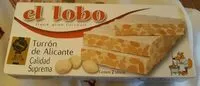 Mängden socker i Turrón de alicante Calidad suprema