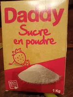 Mängden socker i Daddy sucre en poudre