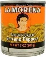 Mängden socker i Green Pickled Serrano Peppers