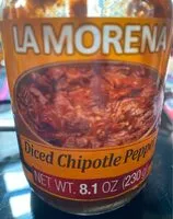 Mängden socker i Diced Chipotle Pepper