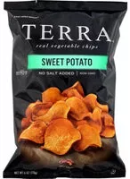 Mängden socker i Terra Sweet potato chip