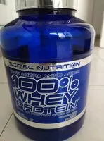 Mängden socker i 100% Whey Protein (2,35KG) Scitec-choco Menthe