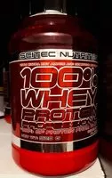Mängden socker i 100% Whey Professional 920 GR Scitec Nutrition (noix De Coco - 920 GR)