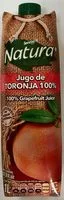 Mängden socker i Natura Jugo Toronja 100%