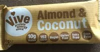Mängden socker i Vive amandes et noix de coco protein energy snack
