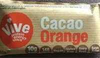 Mängden socker i Vive cacao orange protein energy snack