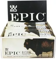Mängden socker i Epic bison bacon cranberry bars grassfed paleo friendly