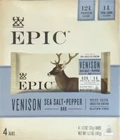 Mängden socker i Venison Sea Salt and Pepper Bars