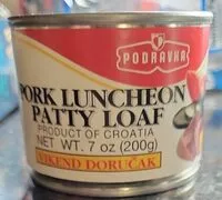 Mängden socker i Pork Luncheon patty loaf