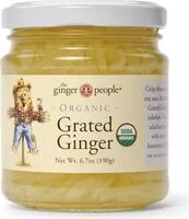 Mängden socker i Organic grated ginger