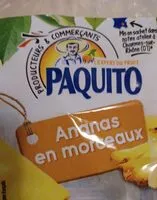 Mängden socker i Ananas en morceaux