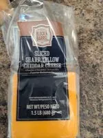 Mängden socker i Sliced sharp yellow cheddar cheese