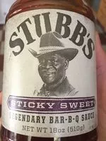 Mängden socker i Sticky sweet barbq sauce