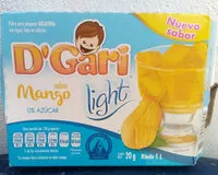 Mängden socker i Polvo para pero preparar gelatina sabor mango