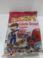 Mängden socker i Gelatin Dessert - Berry Flavored