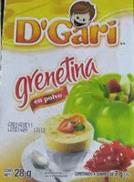 Mängden socker i Grenetina en polvo