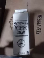 Mängden socker i Sweetened Whipping Cream
