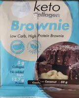 Mängden socker i Keto Collagen Brownie - Cashew Coconut - Low Carb, High Protein Brownie